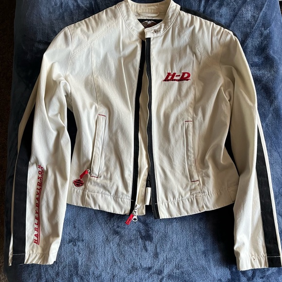 Harley-Davidson Jackets & Blazers - Harley Davidson off white riding jacket size medium
